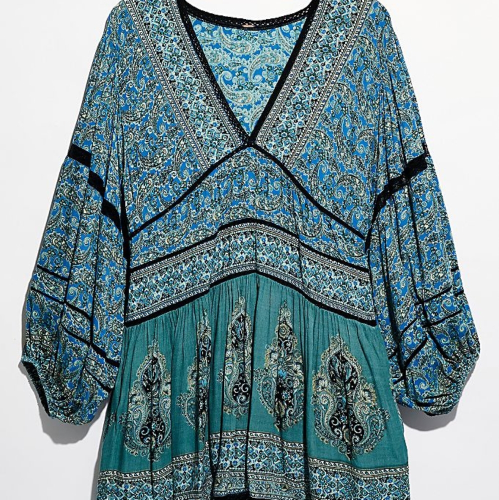 NWT Free People Luna Scarf Print Tunic - Picture 3 of 3